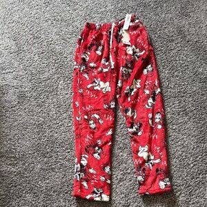 Macy's Red Cartoon Print Kids Pajama Bottoms